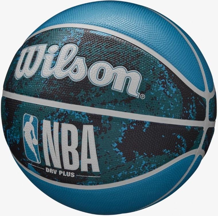 Wilson, NBA DRV Plus Vibe, piłka do koszykówki, czarno niebieska, rozmiar 7