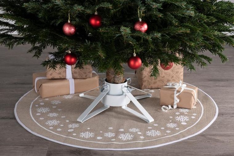 Winteria, stojak na choinkę z pojemnikiem na wodę, metalowy, 0,9 l