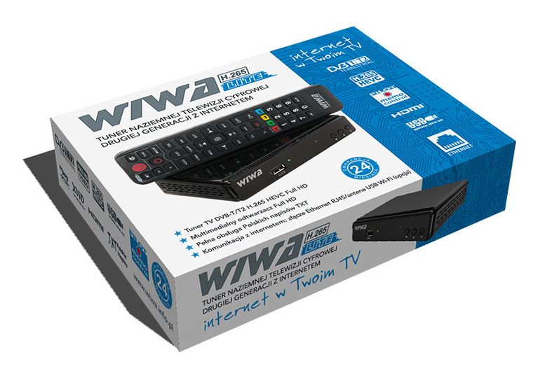 Wiwa, tuner TV, H.265 2790z, dvb-t