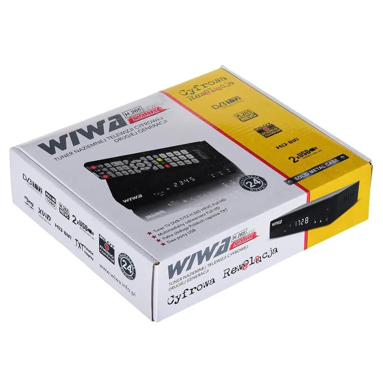 Wiwa, tuner tv, H.265 2790z, dvb-t, Hevc/h.265, Mpeg-4, avc/h.264
