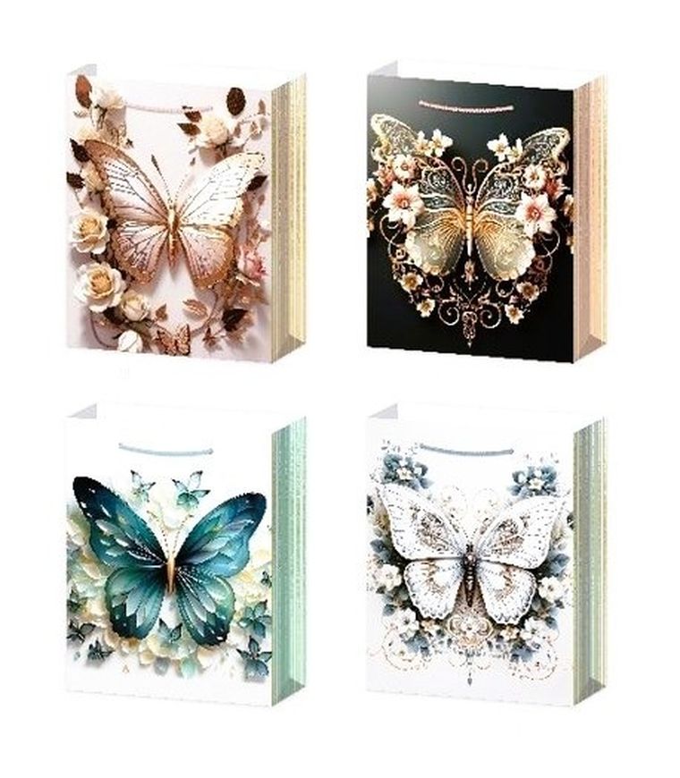 W&K, torebka prezentowa, Motyle, M, 1 szt.