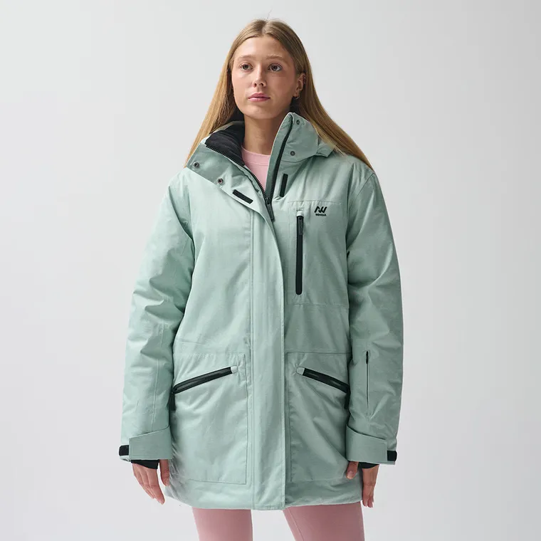 Wodoszczelna kurtka narciarska unisex oversize z kapturem NOWEAR