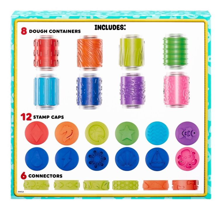 Wonder Factory, Never Dry Dough, Mega Box Set, masa plastyczna z akcesoriami, 25 elementów