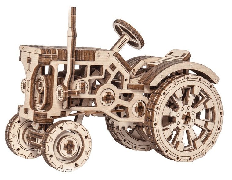 Wooden City, Traktor, drewniane puzzle 3D