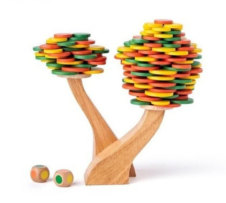 Woody, jesienne drzewo, układanka zręcznościowa