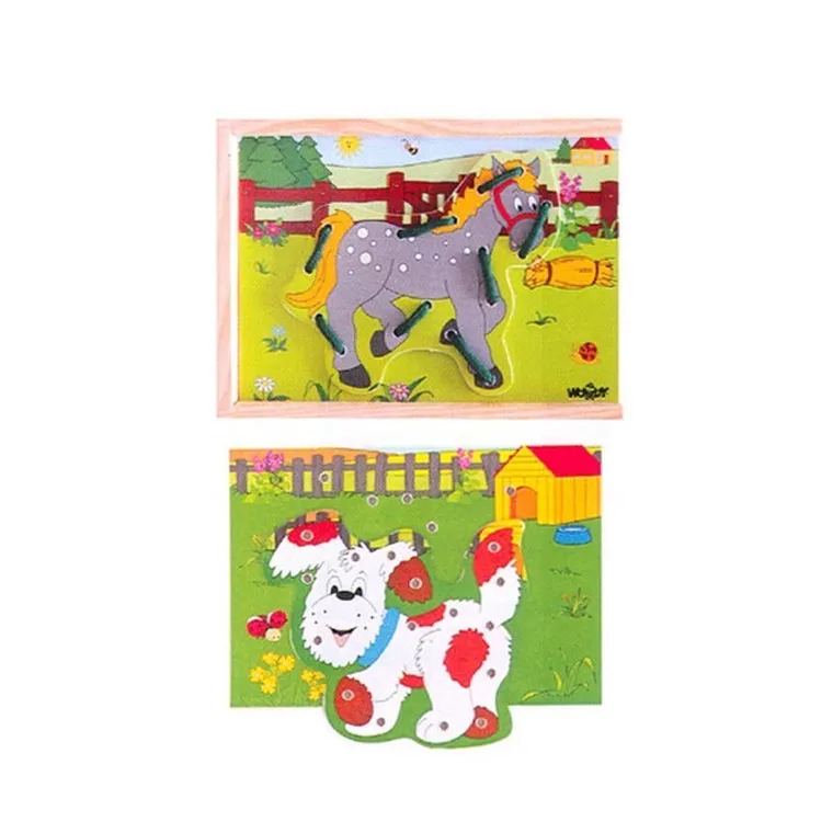 Woody, zwierzątka, przeplatanka nawlekanka