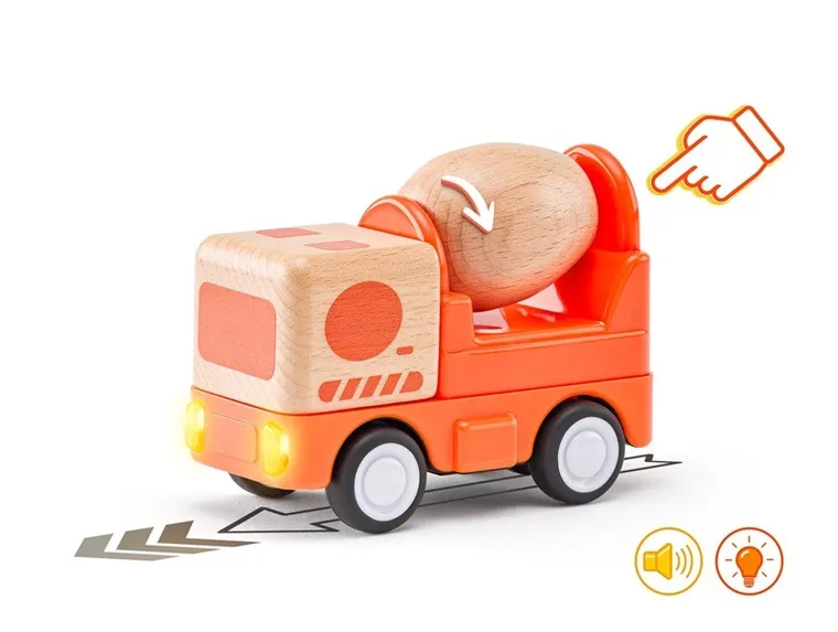 Woodyland, betoniarka, interaktywny pojazd budowlany