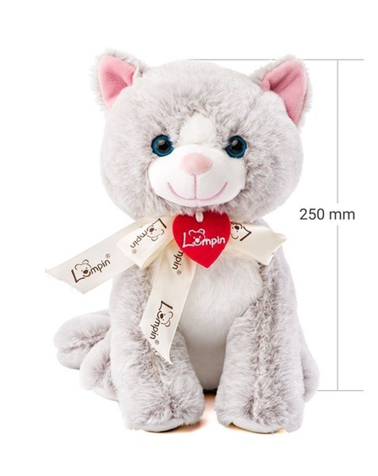 Woodyland, Kotka Jacqueline, maskotka, jasnoszara, 25 cm