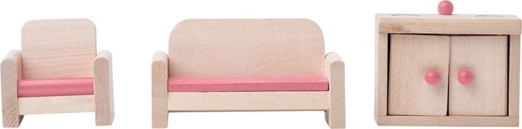 Woodyland, mały drewniany domek z akcesoriami