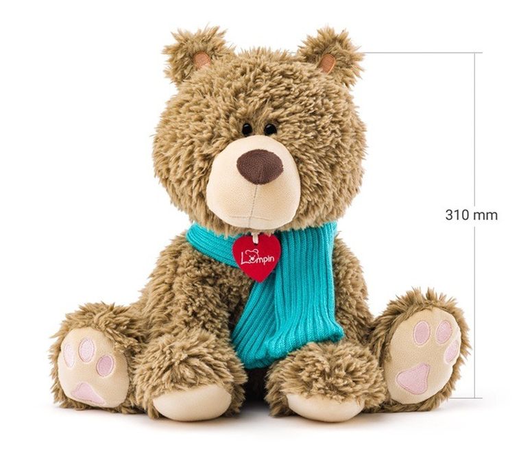 Woodyland, Miś Bariboo z szalikiem, maskotka, 30 cm