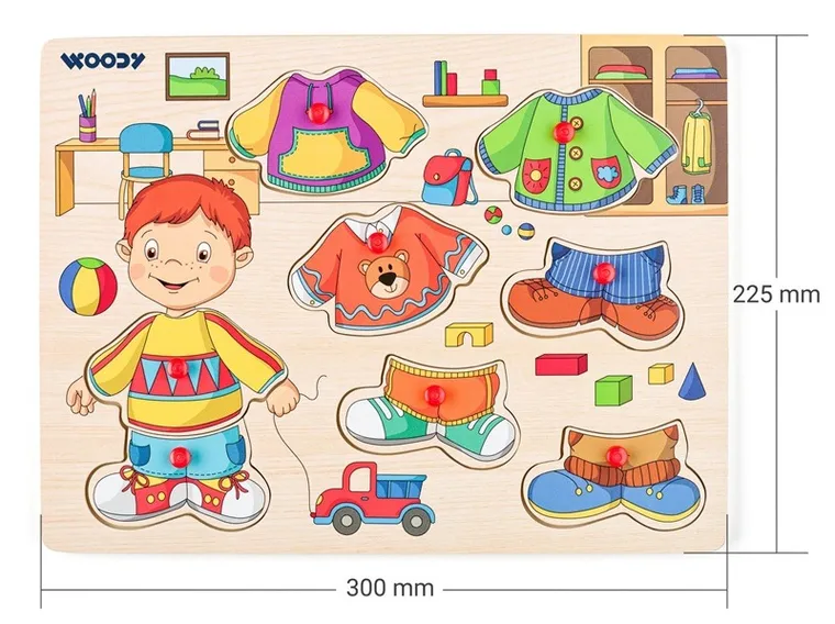 Woodyland, Sebastian, drewniana ubieranka