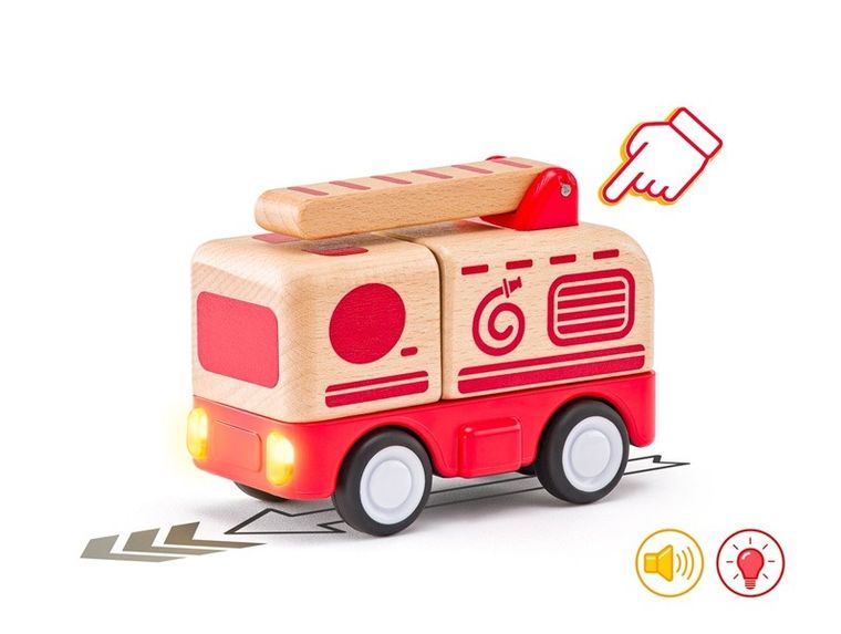 Woodyland, wóz strażacki, interaktywny pojazd ratunkowy