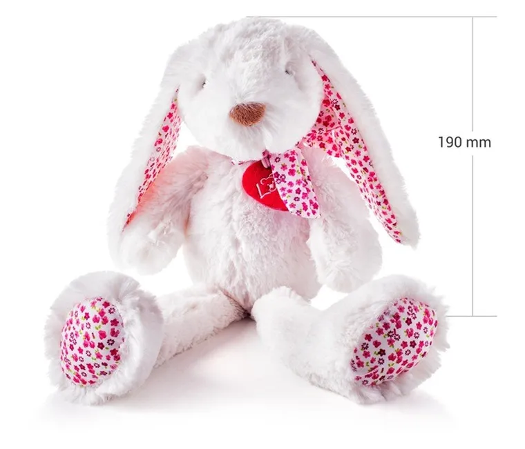 Woodyland, Zając Ella, maskotka, biały, 38 cm