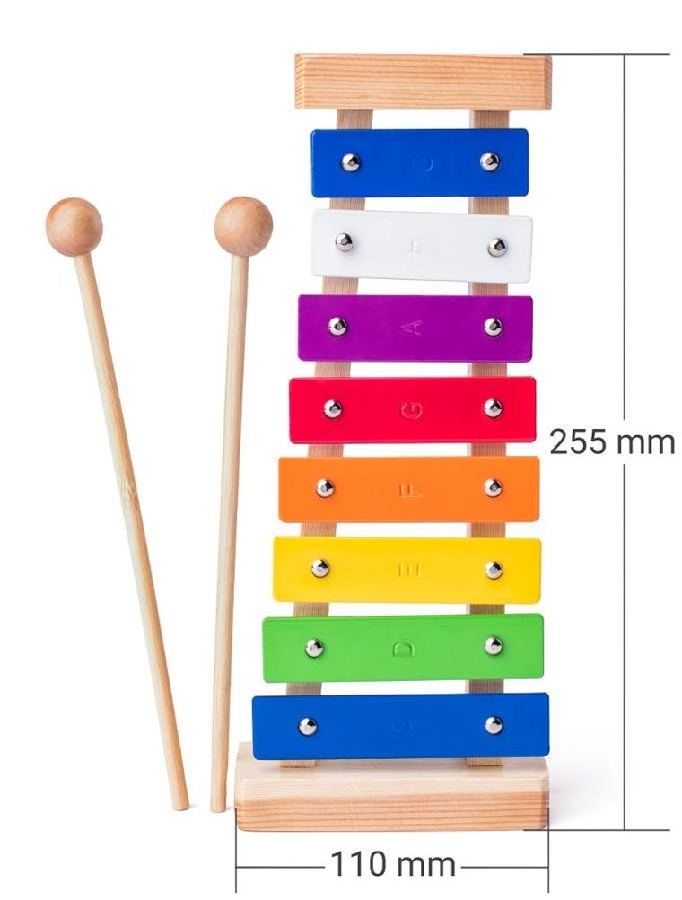 Woodyland, zestaw instrumentów muzycznych, drewniany, 30-33-6 cm, 6 elementów