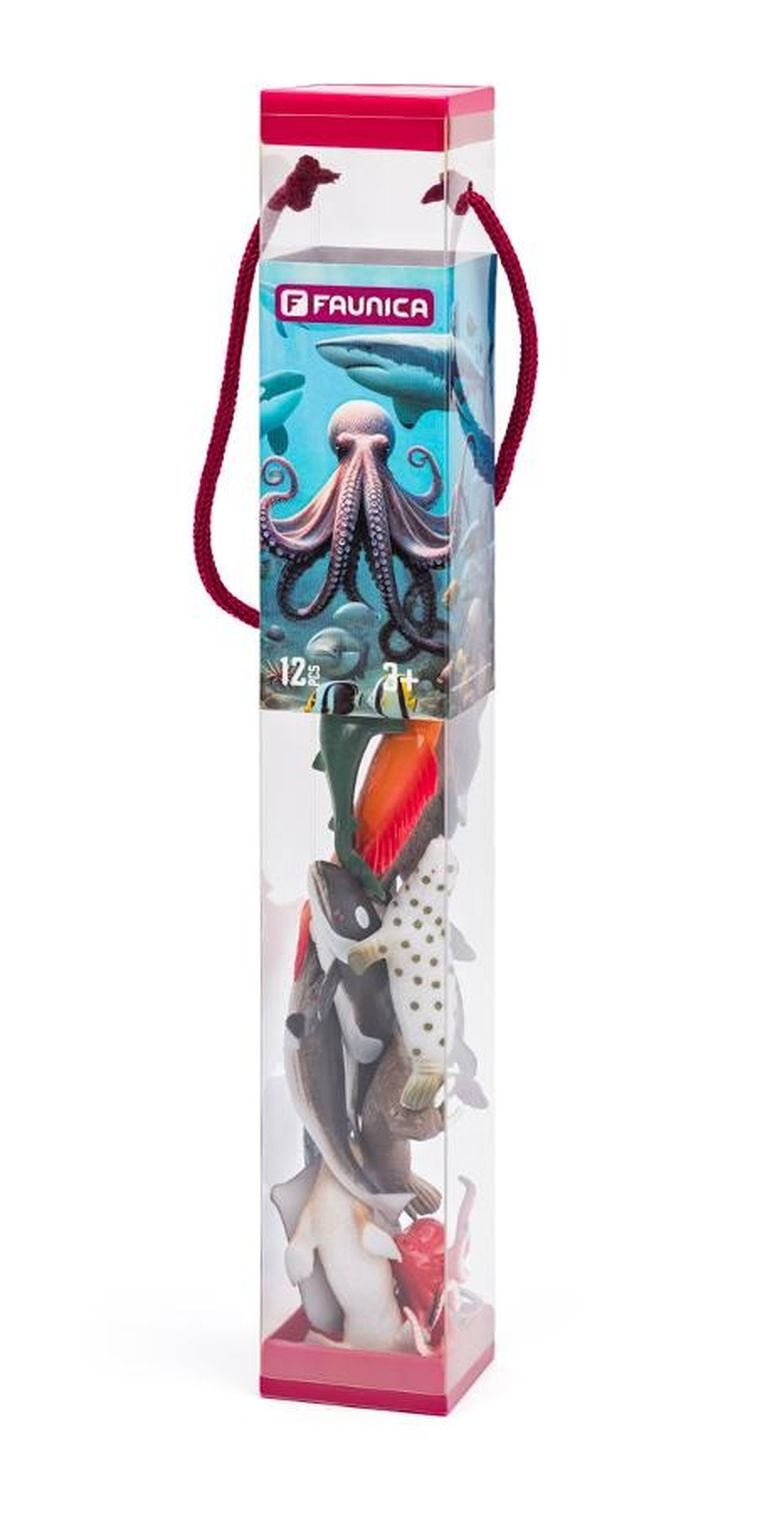 Woodyland, zwierzęta morskie, zestaw figurek, 12 szt.