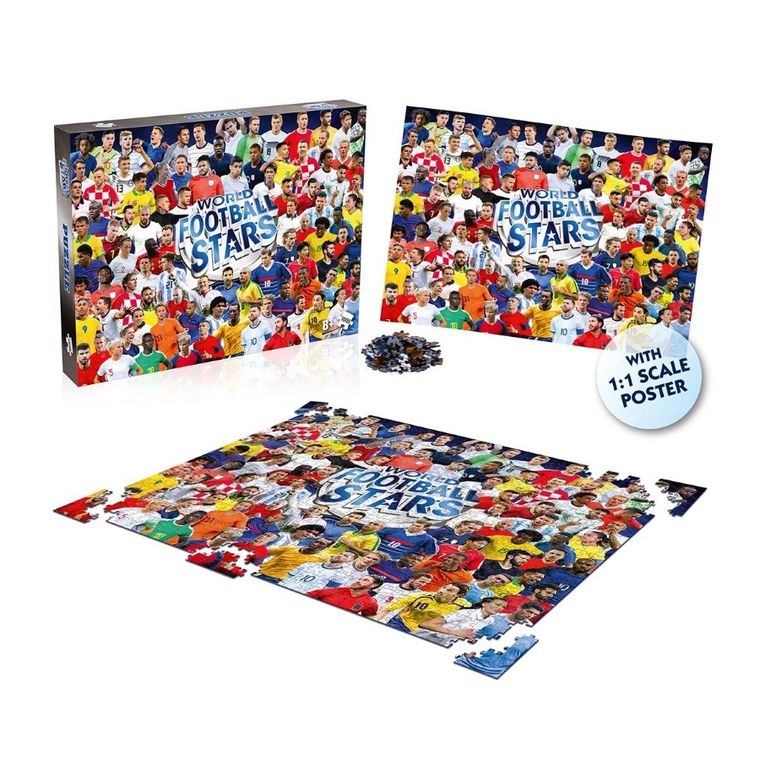 World Football Stars, puzzle, 1000 elementów