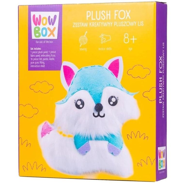 Wow Box, Pluszowy lis, zestaw kreatywny