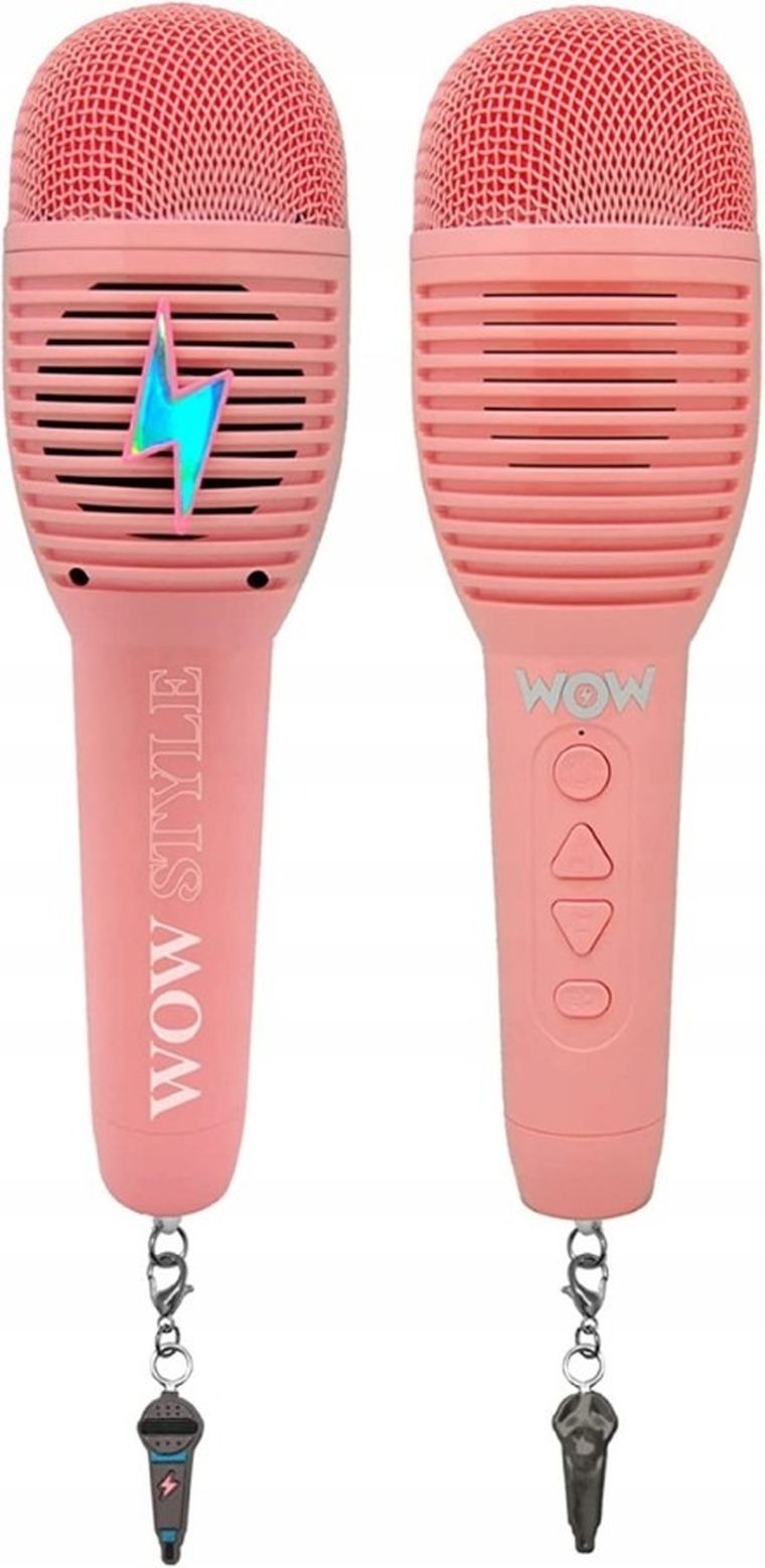 WOW Generation, mikrofon karaoke bluetooth, zestaw z zawieszką, USB