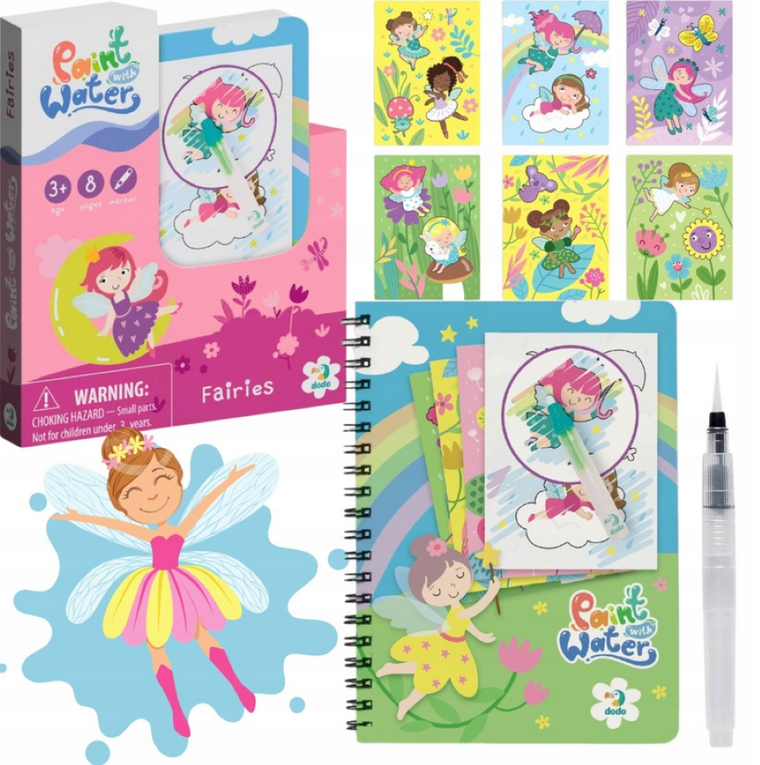 Wróżki. Malowanka wodna z markerem