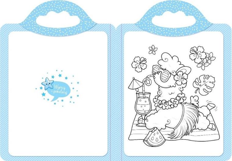 Wspaniałe lamy. Malowanka z naklejkami. Zaczarowana kredka