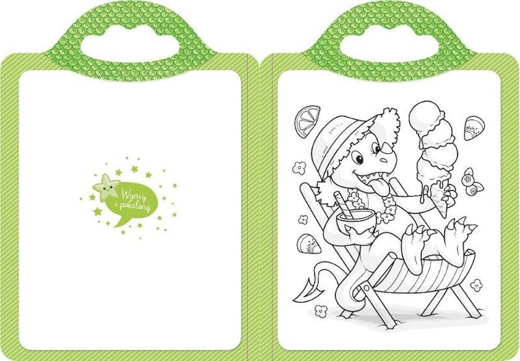 Wspaniałe smoki. Malowanka z naklejkami. Zaczarowana kredka