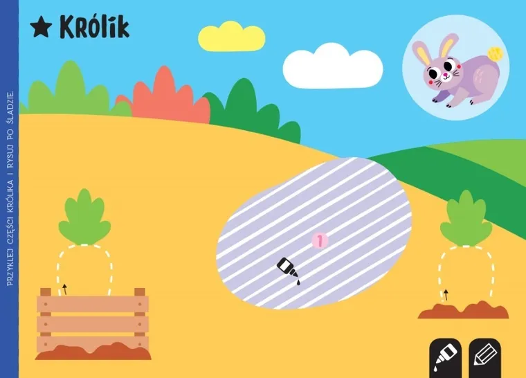 Wycinam, naklejam, rysuję. Na wsi. Wycinanki edukacyjne