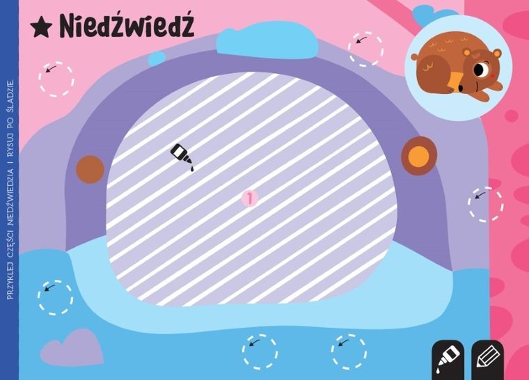 Wycinam, naklejam, rysuję. W lesie. Wycinanki edukacyjne