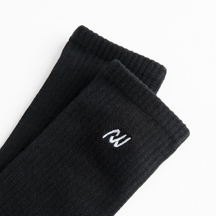 Wysokie czarne skarpetki unisex NOWEAR