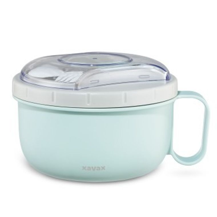 Xavax, To go, pojemnik na żywność z widelcem i łyżką 1100 ml