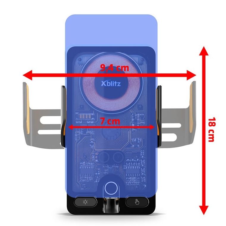 Xblitz, FX7, automatyczny uchwyt samochodowy z ładowaniem