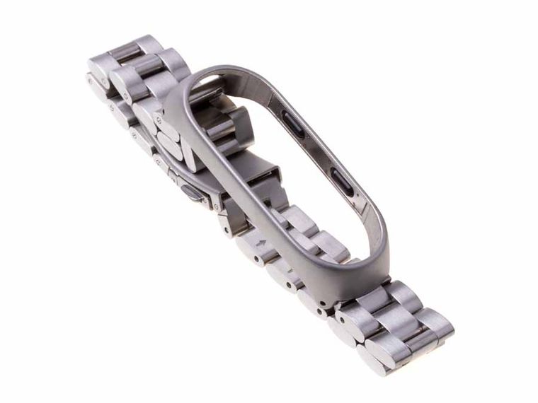 Xiaomi, bransoleta do Xiaomi Mi Band 3/Mi Band 4, srebrna