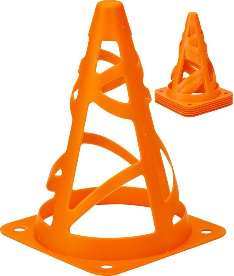 XQ Max, pachołek, stożek z otworami, 18 cm, 6 szt.