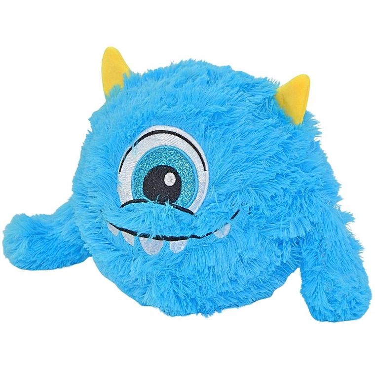 Xqmax, piłka pluszowa emoji z rączkami, niebieska, 40 cm