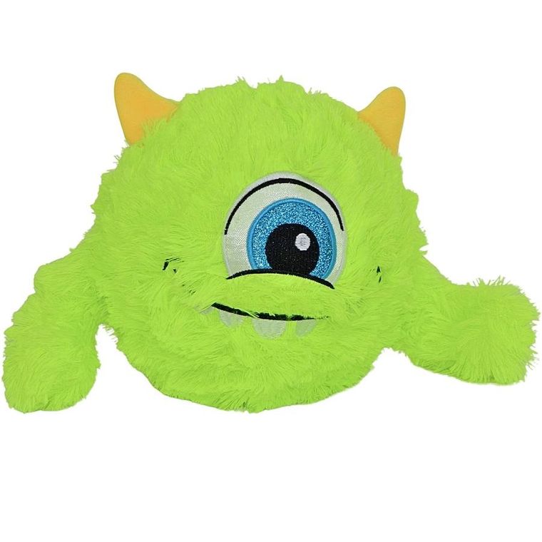 Xqmax, piłka pluszowa emoji z rączkami, zielona, 23 cm