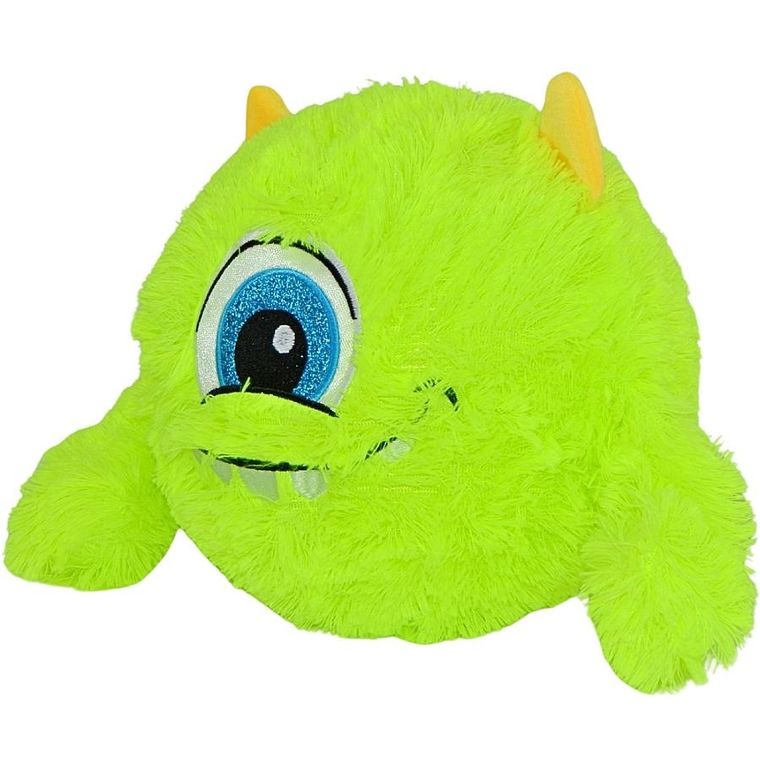 Xqmax, piłka pluszowa emoji z rączkami, zielona, 40 cm