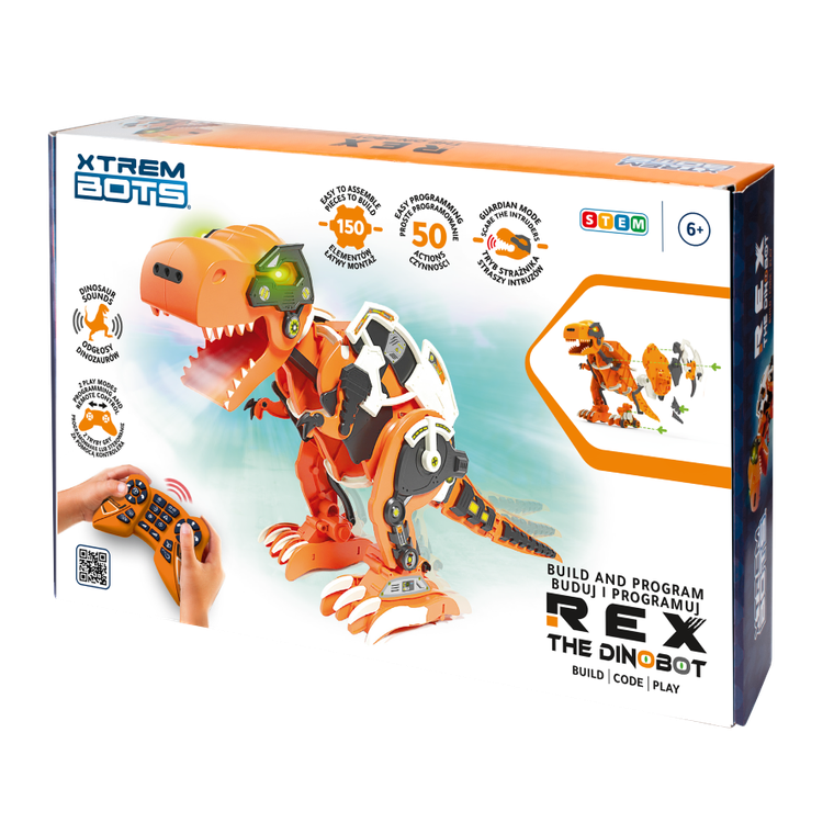Xtrem Bots, Rex The Dino Bot, dinozaur, robot interaktywny