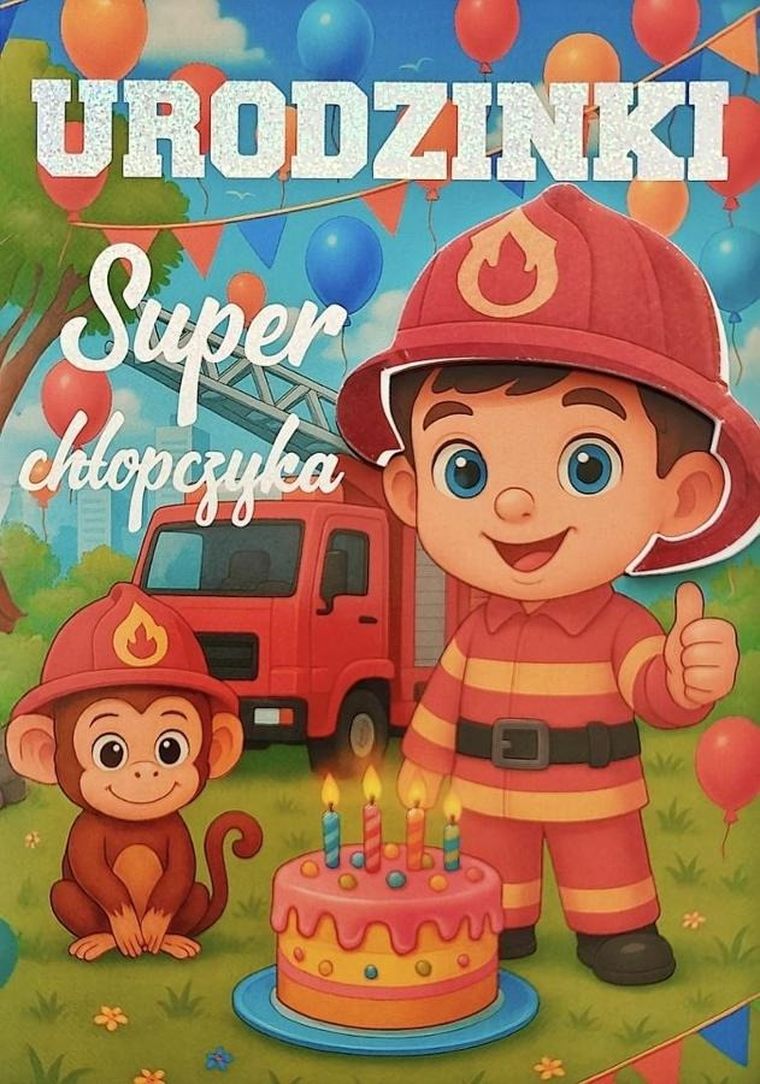 YEKU, karnet, Urodziny chłopiec strażak