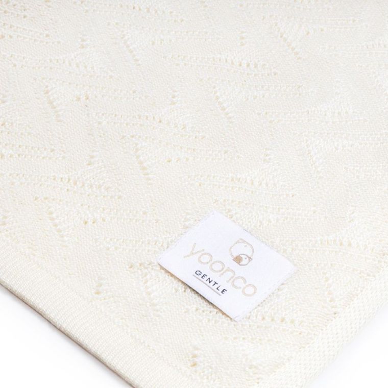 Yoonco, Ażur, kocyk bambusowy, mgiełka, krem