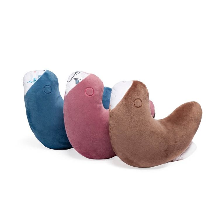 Yoonco, Berry, Ptaszek, poduszka dziecięca, mini, niebieski