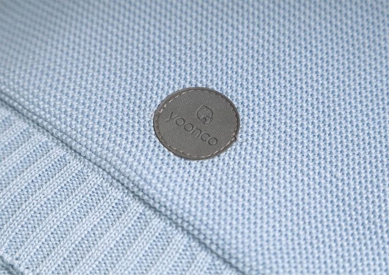 Yoonco, Dmuchawce, koc duo, błękitno-biały, 80-100 cm