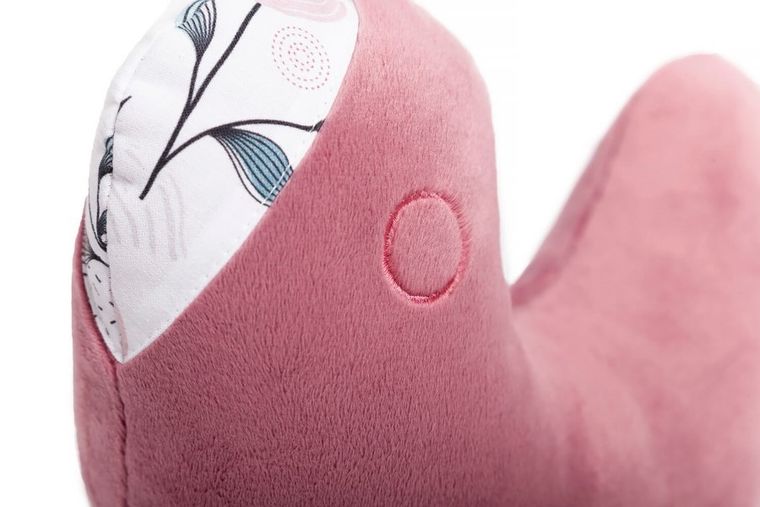 Yoonco, Flower, Ptaszek, poduszka dziecięca, mini, róż