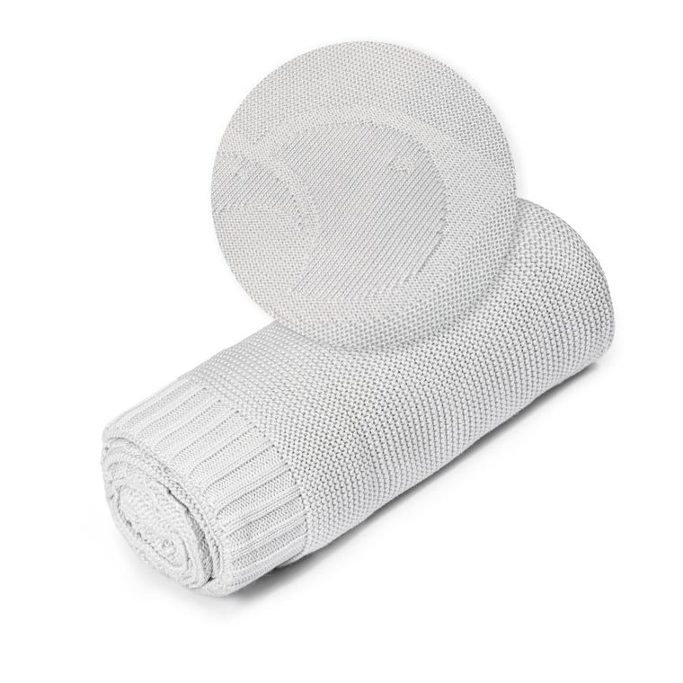 Yoonco, koc bambusowy, szary, 80-100 cm