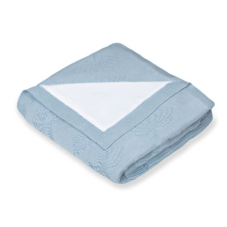 Yoonco, koc duo, błękitno-biały, 80-100 cm