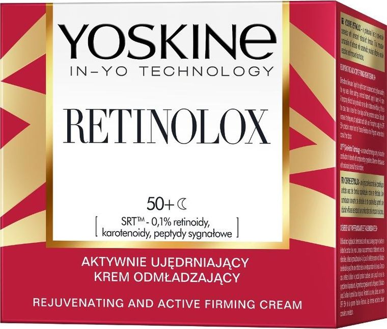 Yoskine, Retinolox, aktywnie ujędrniający krem odmładzający na noc 50+, 50 ml