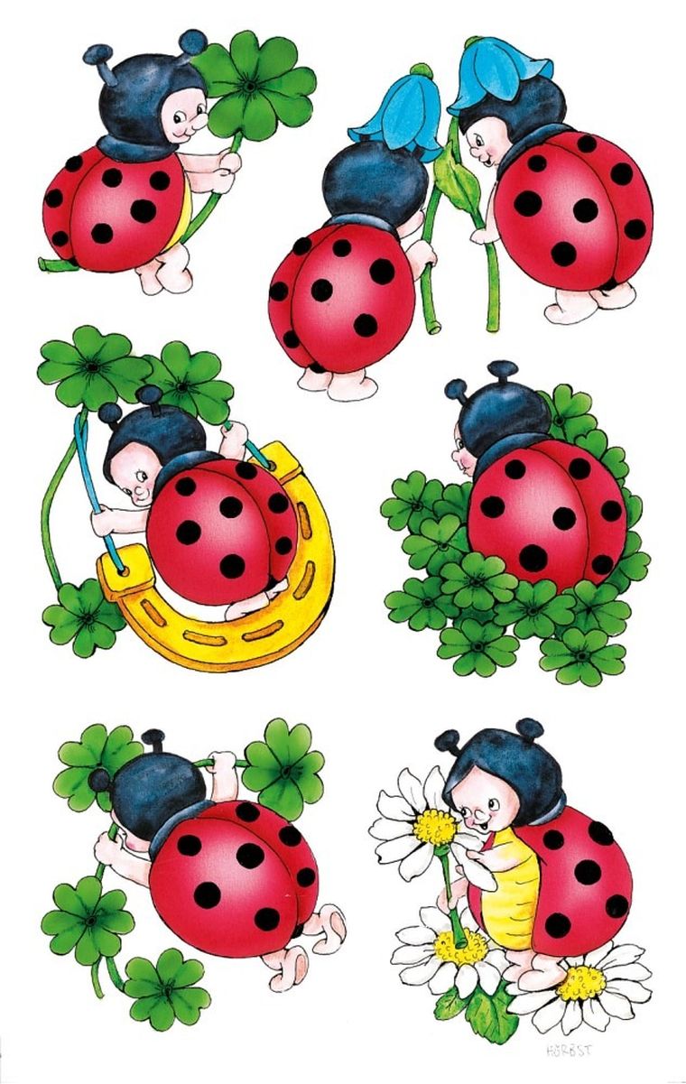 Z-Design, naklejki, biedronka, błyszczący papier