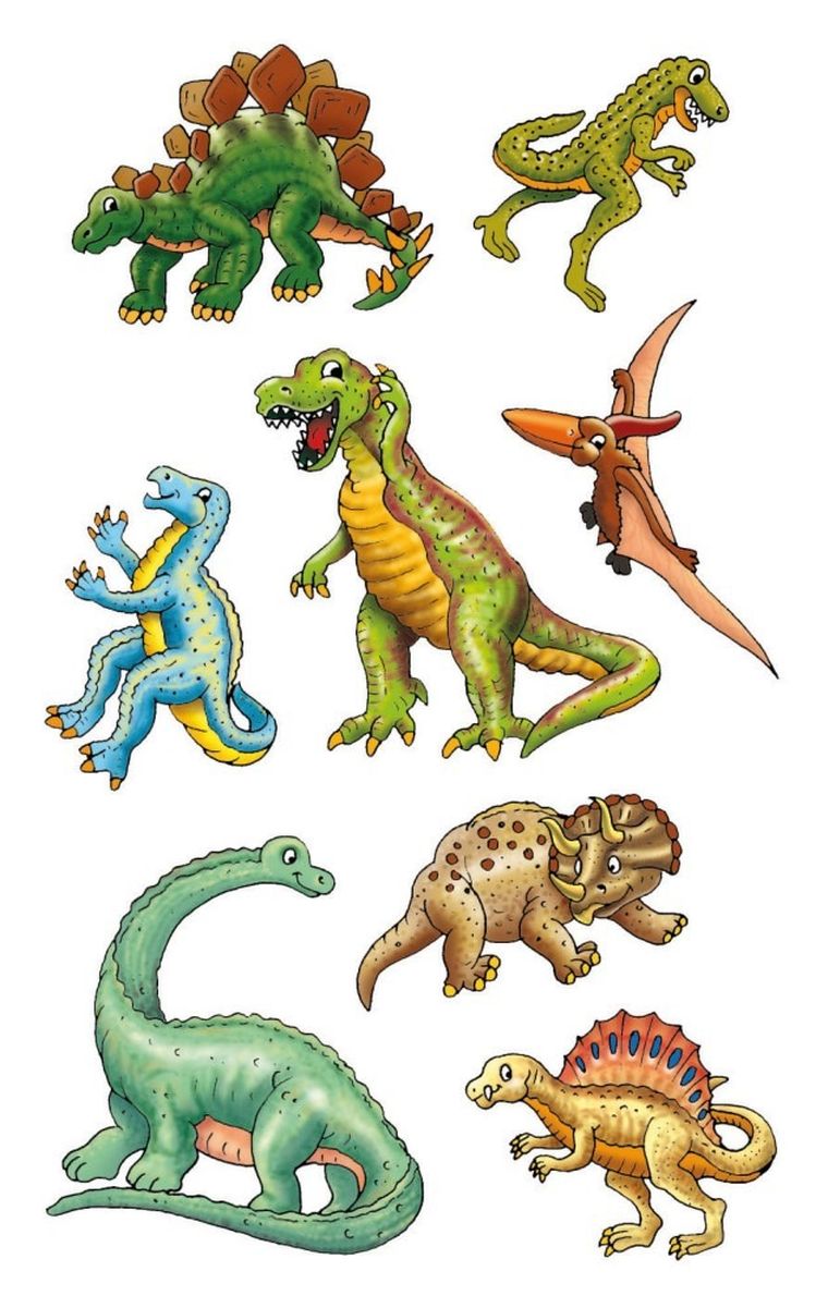 Z-Design, naklejki papierowe, dinozaury