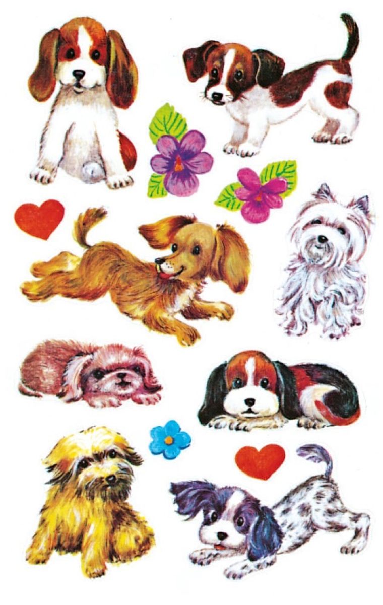 Z-Design, naklejki papierowe, pieski