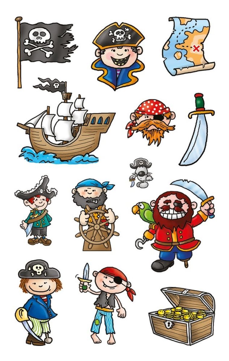 Z-Design, naklejki papierowe, piraci
