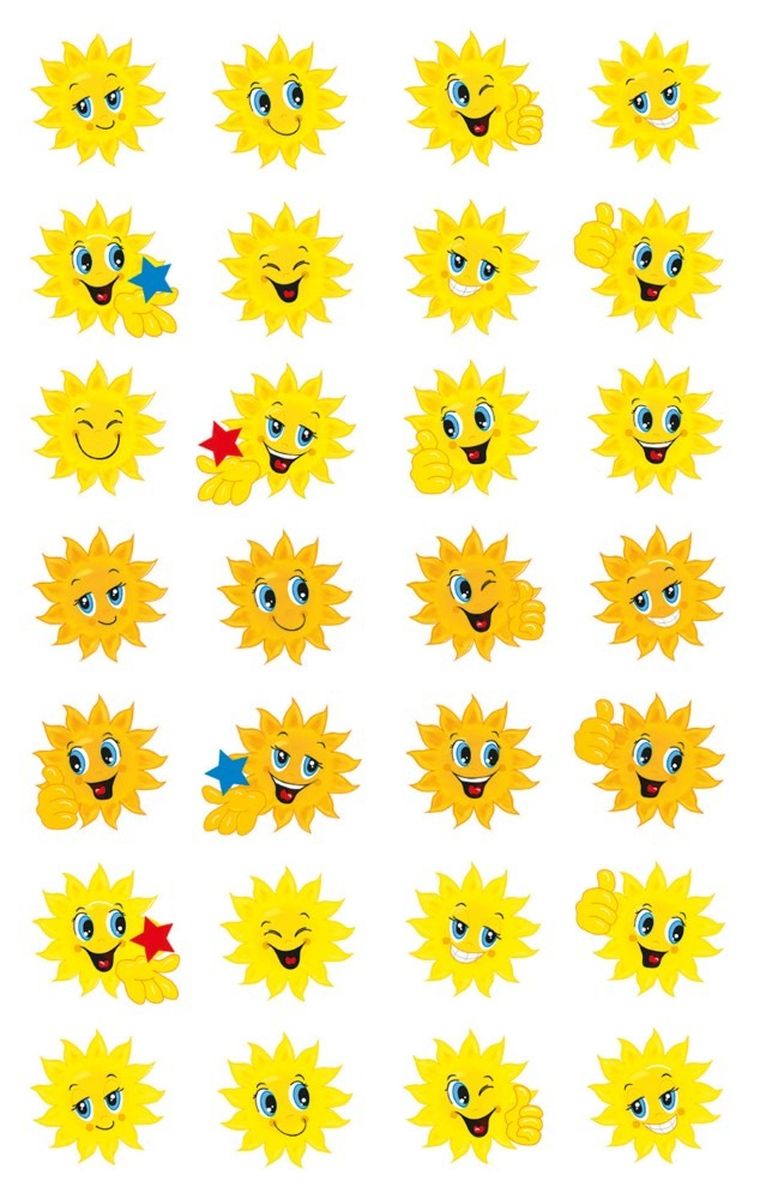 Z-Design, naklejki papierowe, słoneczka