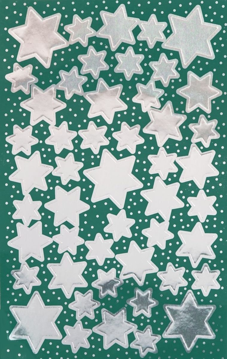 Z-Design, naklejki, srebrne gwiazdy